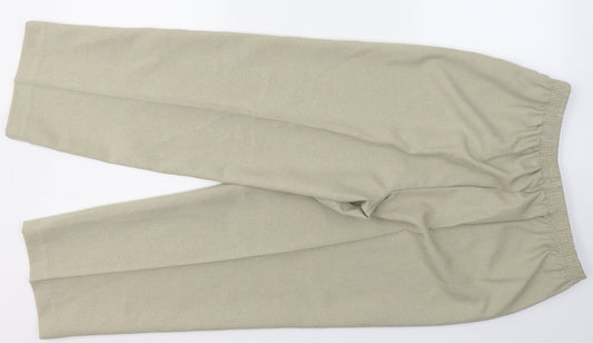 BM Womens Beige Polyester Trousers Size 12 L25 in Regular