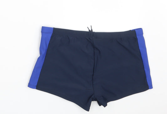 Dunnes Stores Womens Blue Nylon Sweat Shorts Size M Slim - Swimwear