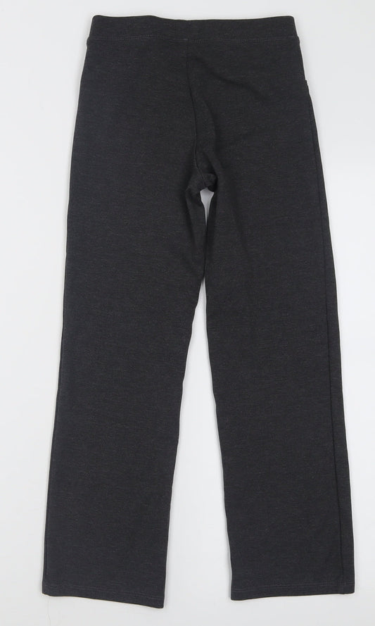 TU Girls Grey Polyester Capri Trousers Size 9 Months Regular Pullover - School Wear