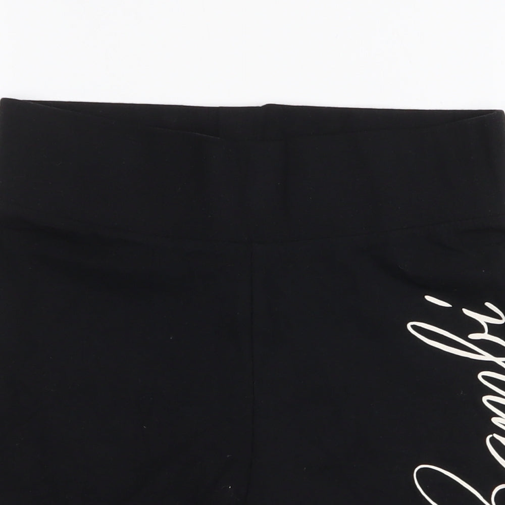 Disney Womens Black  Cotton Biker Shorts Size XS L6 in Regular Pull On - Bambi