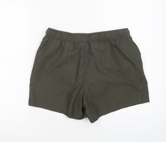 ASOS Womens Green Polyester Bermuda Shorts Size S L4 in Regular Drawstring