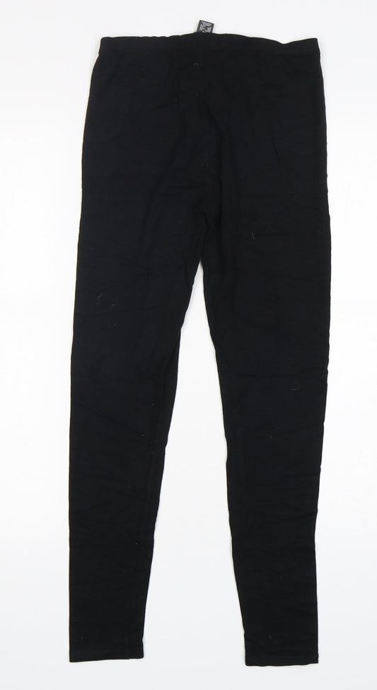 Primark Womens Black Viscose Jogger Leggings Size 6 L27 in