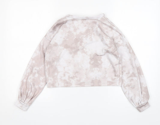 Primark Girls Multicoloured Geometric Polyester Pullover Sweatshirt Size 9-10 Years Pullover