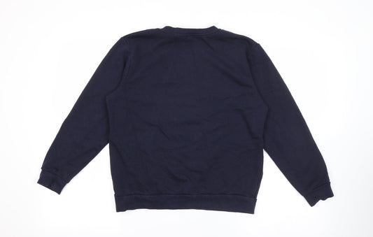 George Boys Blue Cotton Pullover Sweatshirt Size 11-12 Years