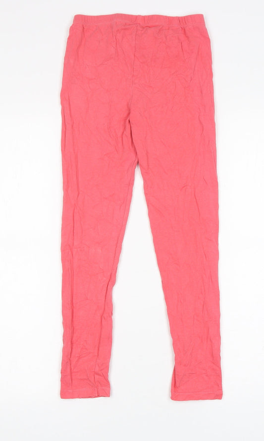 TU Girls Pink Cotton Sweatpants Trousers Size 11 Years Regular - Leggings