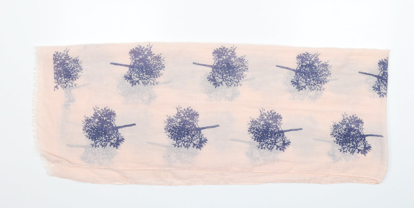 Preworn Womens Pink Floral Viscose Shawl/Wrap