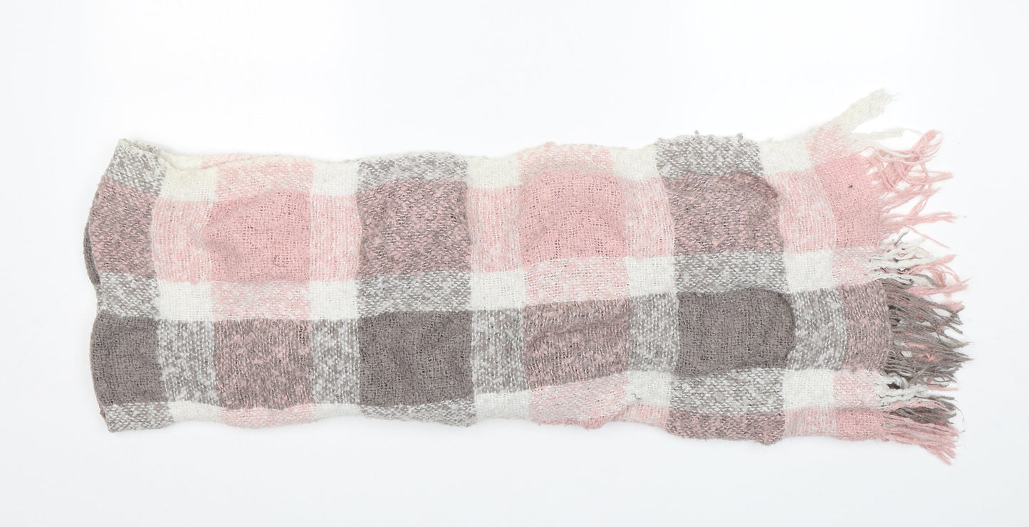 Preworn Womens Multicoloured Check Polyester Shawl/Wrap