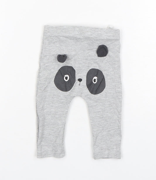 Matalan Boys Grey Cotton Sweatpants Trousers Size 0-3 Months