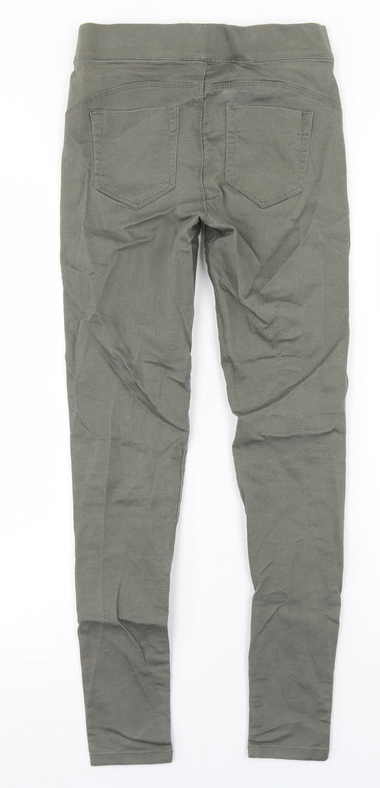 Denim Co Womens Green Cotton Jegging Jeans Size 8 L27 in Regular