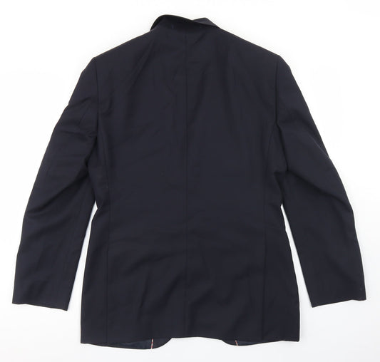 Howick Tailored Mens Blue  Wool Jacket Blazer Size 36