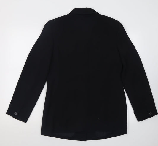 Etam Womens Black Jacket Blazer Size 14 Button