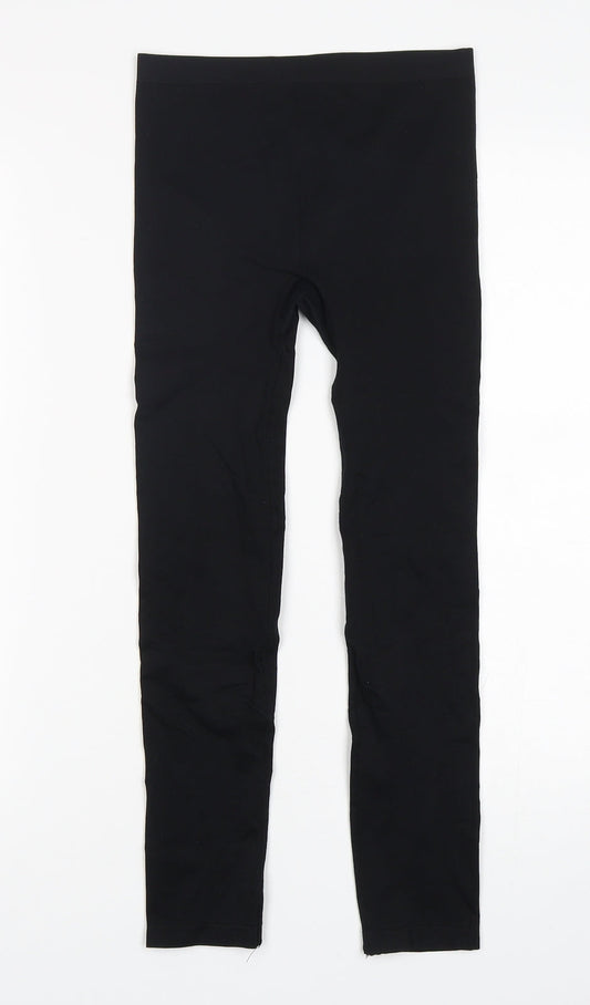 Secret Possesions Womens Black Polyamide Capri Leggings Size 8 L24 in
