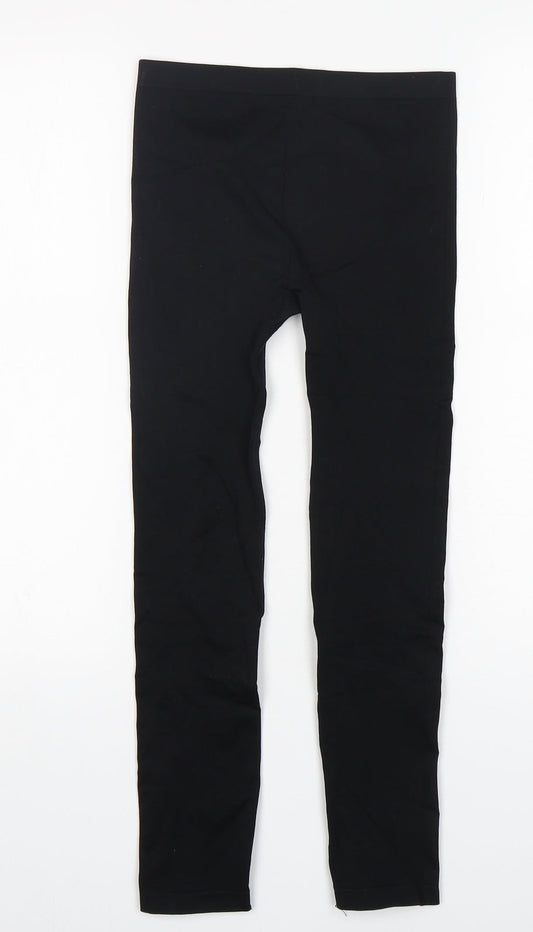 Secret Possesions Womens Black Polyamide Capri Leggings Size 8 L24 in