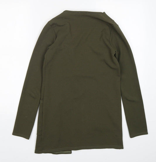 Boohoo Womens Green Jacket Blazer Size 10 Tie