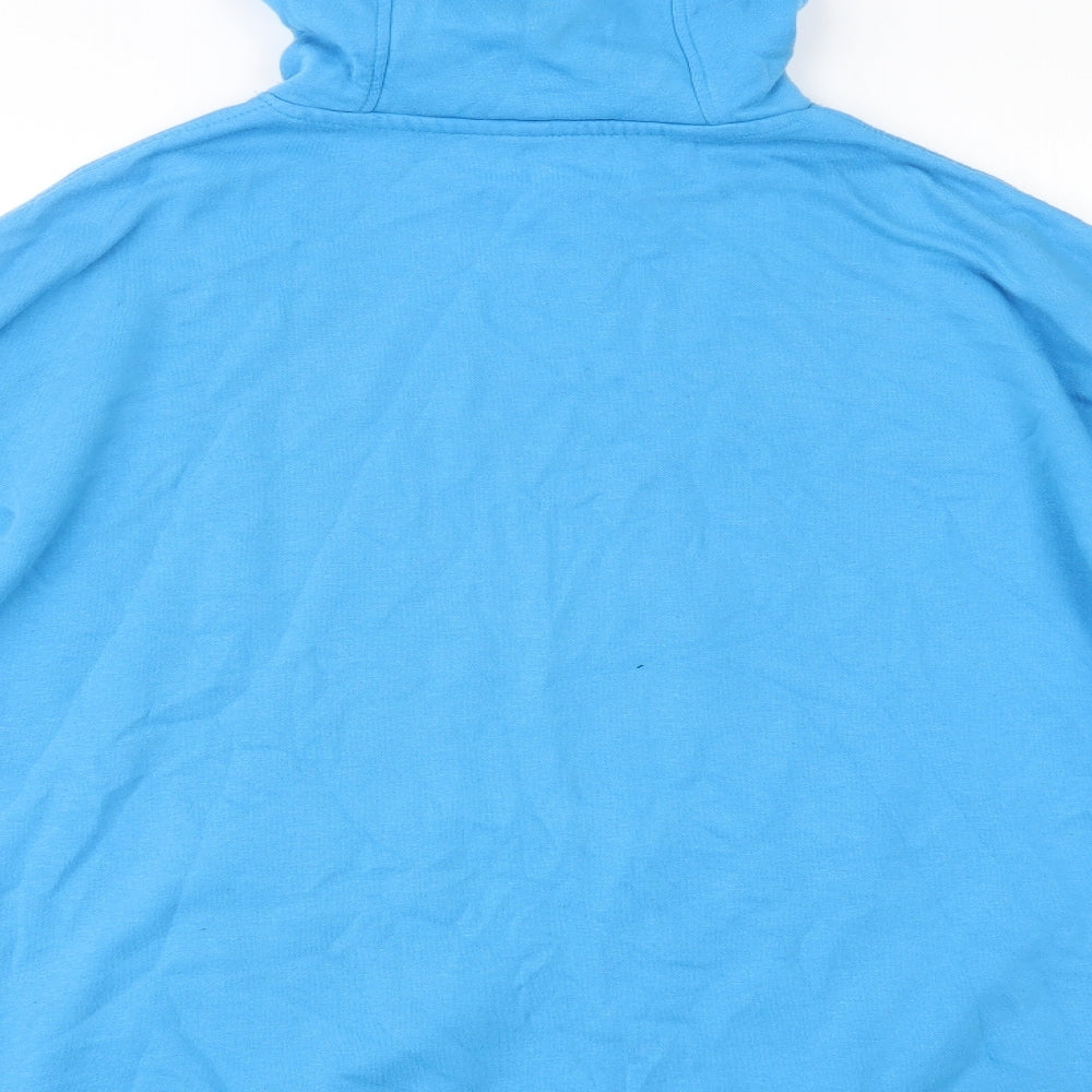 H&M Mens Blue Cotton Pullover Hoodie Size M