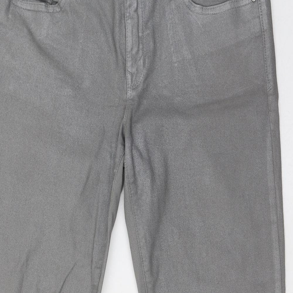 Gap Womens Grey  Cotton Skinny Jeans Size 30 in L27 in Slim Zip