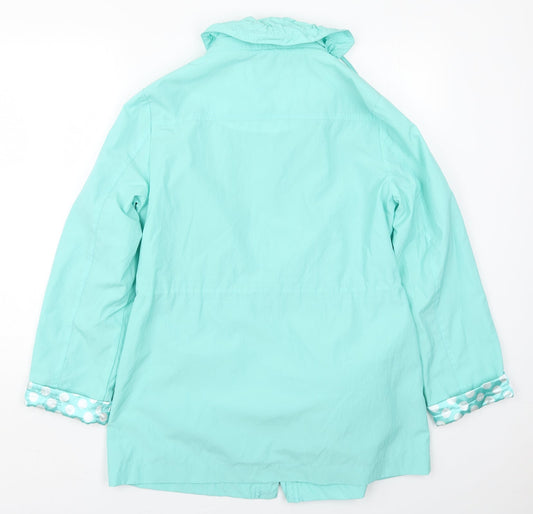 First Avenue Womens Green Jacket Coat Size M Zip