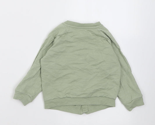 Matalan Girls Green Jacket Size 9-12 Months Zip