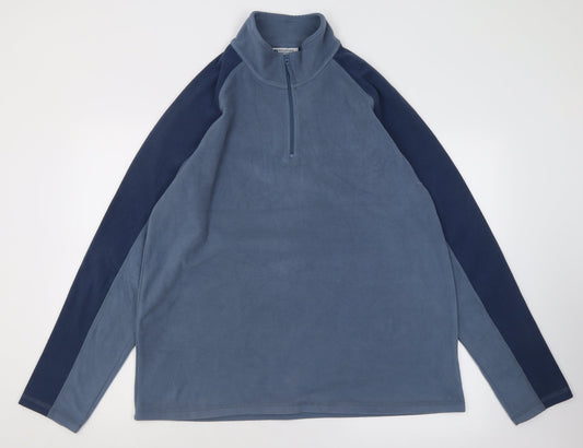 Mountain Warehouse Mens Blue  Polyester Pullover Sweatshirt Size L
