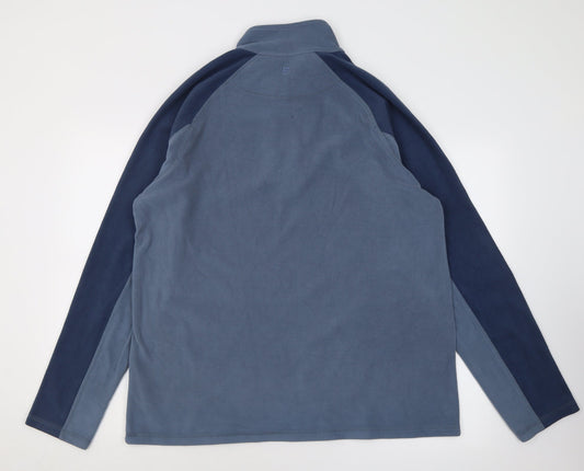 Mountain Warehouse Mens Blue  Polyester Pullover Sweatshirt Size L