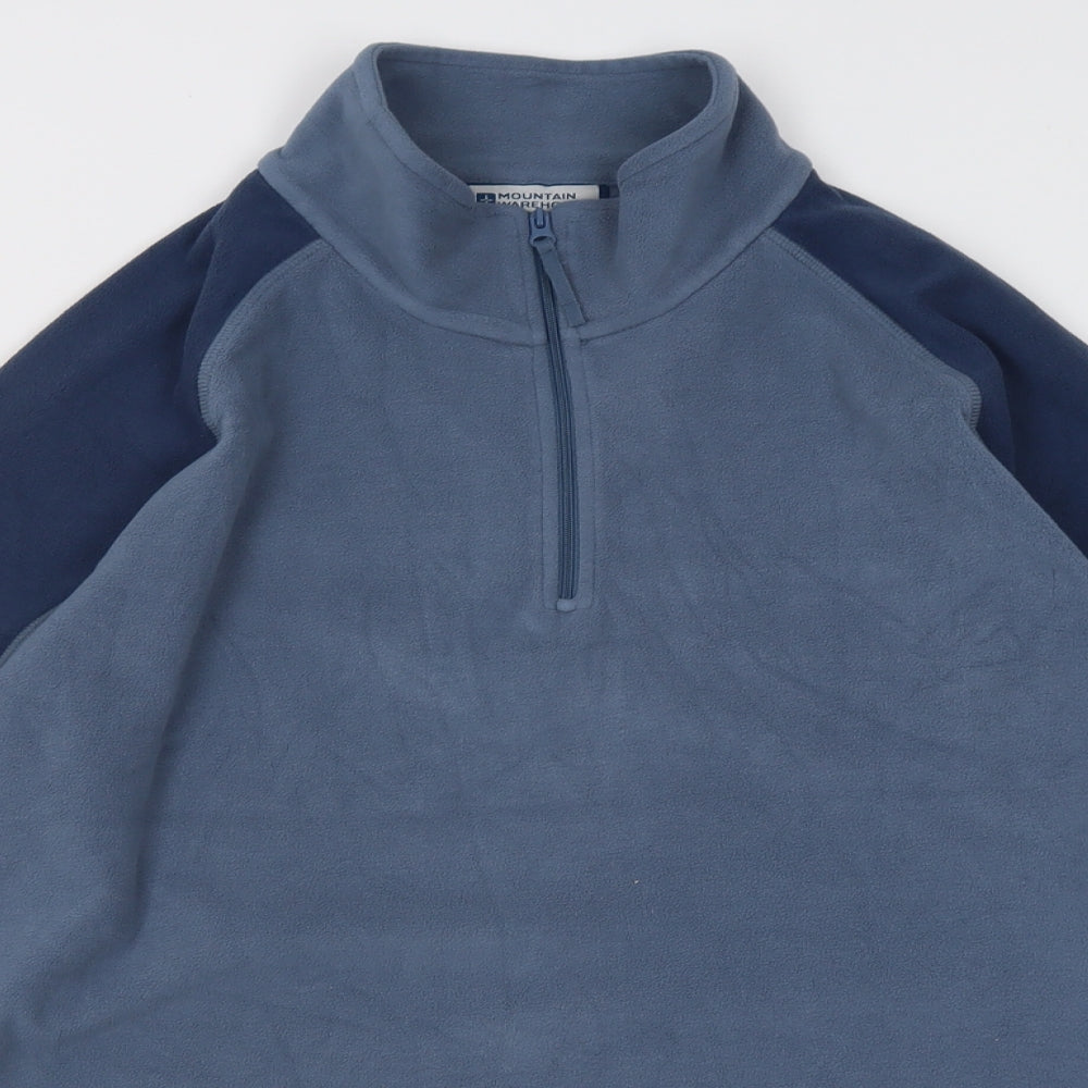 Mountain Warehouse Mens Blue Polyester Pullover Sweatshirt Size L
