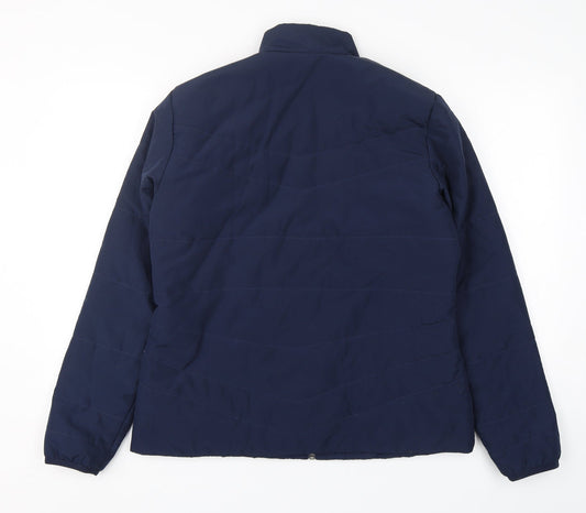 Decathlon Womens Blue Puffer Jacket Jacket Size L Zip