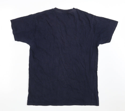 Patrick Boys Blue 100% Cotton Basic T-Shirt Size 13 Years Round Neck