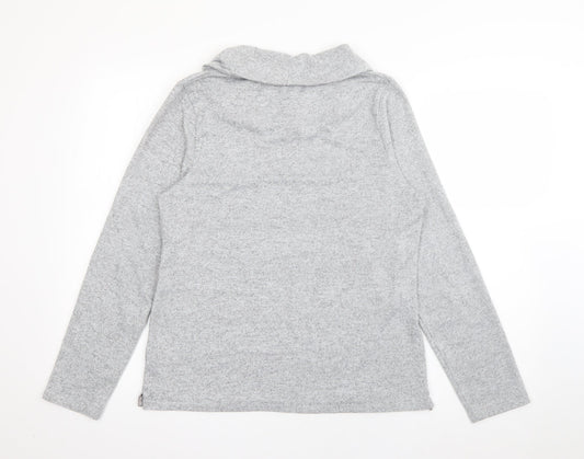 Tigi Womens Grey Roll Neck Acrylic Pullover Jumper Size 14