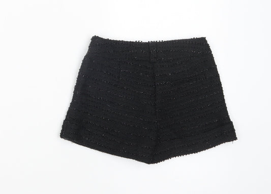 Dunnes Stores Girls Black Polyester Sailor Shorts Size 4 Years Regular Zip
