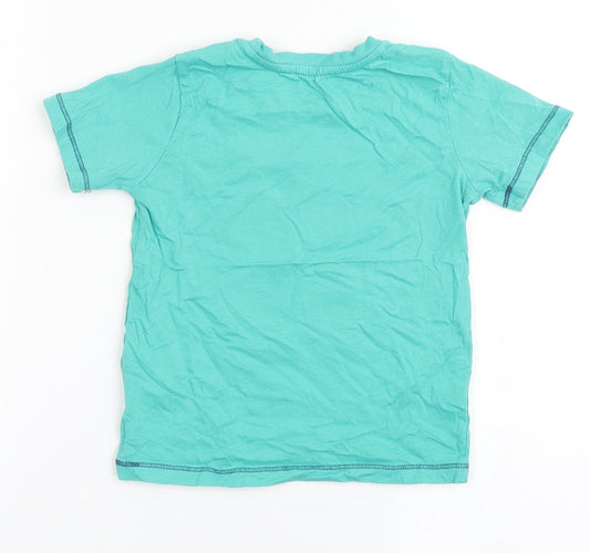Cool Club Boys Green Polyester Basic T-Shirt Size 2-3 Years Round Neck Pullover - Sporty, Cool