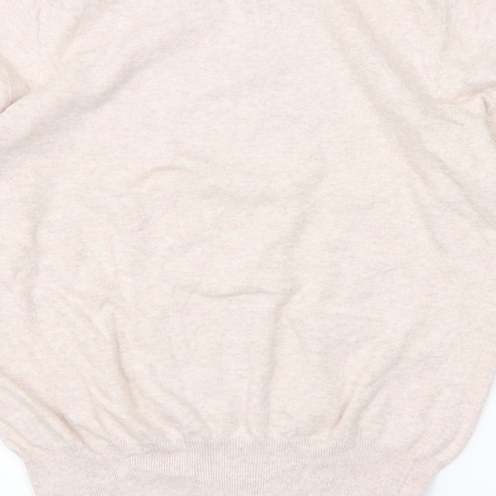 Dorothy Perkins Womens Pink Round Neck Cotton Pullover Jumper Size 14