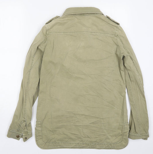 H&M Womens Green Jacket Size 10 Zip
