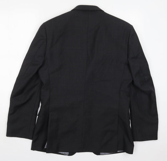Tom English Mens Grey Wool Jacket Suit Jacket Size 40