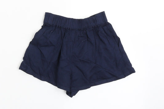 NEXT Girls Black 100% Viscose Cropped Trousers Size 3-6 Months Pullover