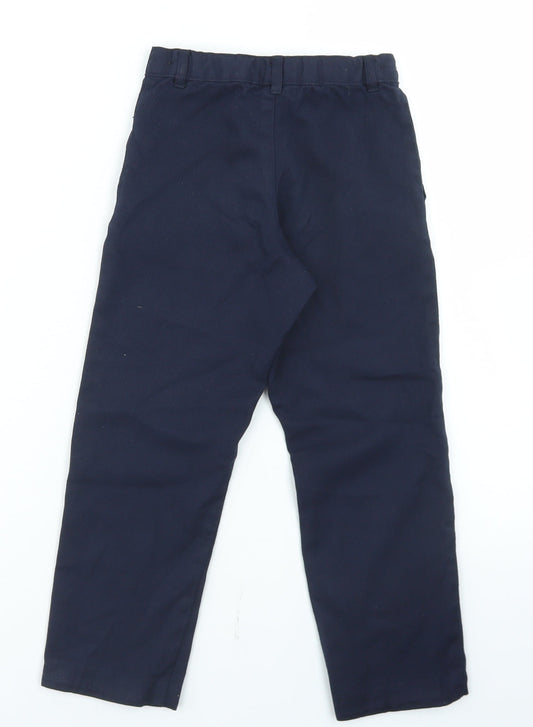 George Boys Blue Polyester Dress Pants Trousers Size 6-7 Years Regular Hook & Eye