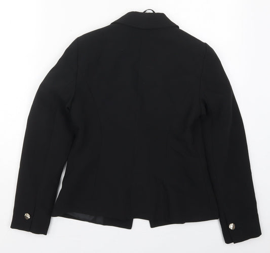 Dorothy Perkins Womens Black Polyester Jacket Suit Jacket Size 4