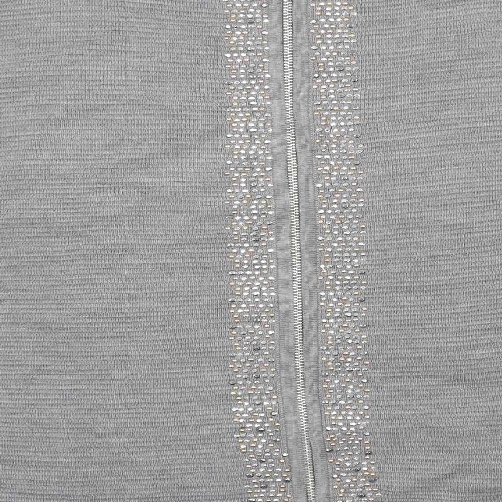 Anthology Womens Grey Scoop Neck Acrylic Pullover Jumper Size 20