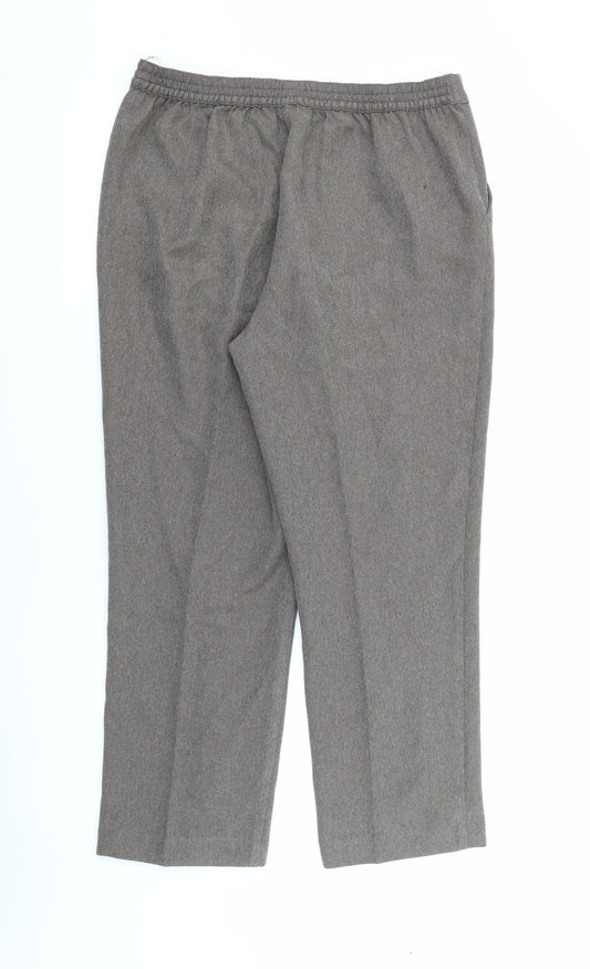 Hponor Milburn Womens Brown Polyester Carrot Trousers Size 12 L24 in Regular