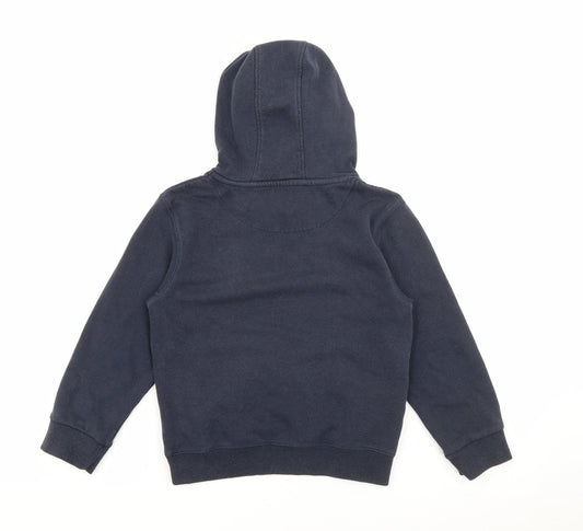 Rebel Boys Blue Cotton Pullover Hoodie Size 7-8 Years