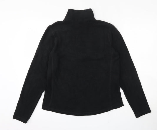 Gap Womens Black Polyester Pullover Sweatshirt Size S Zip
