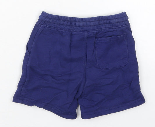 Carters Boys Blue Cotton Sweatpants Trousers Size 18 Months Drawstring - Sweat Shorts
