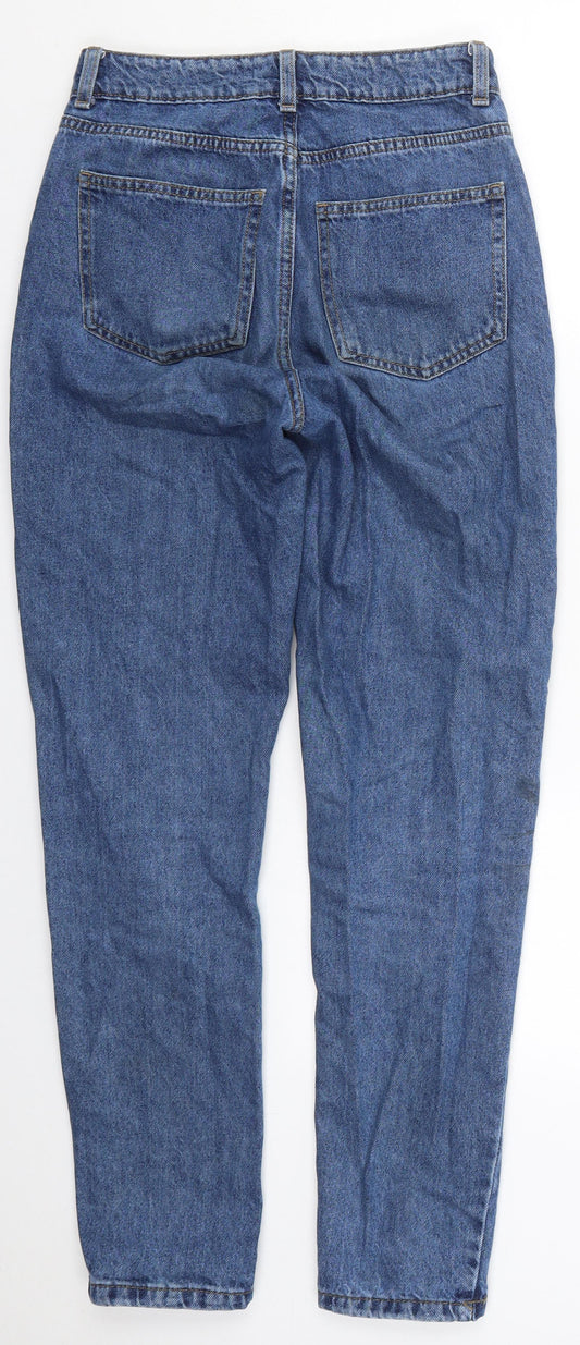 Denim Co Womens Blue Cotton Tapered Jeans Size 4 L29 in Regular Button