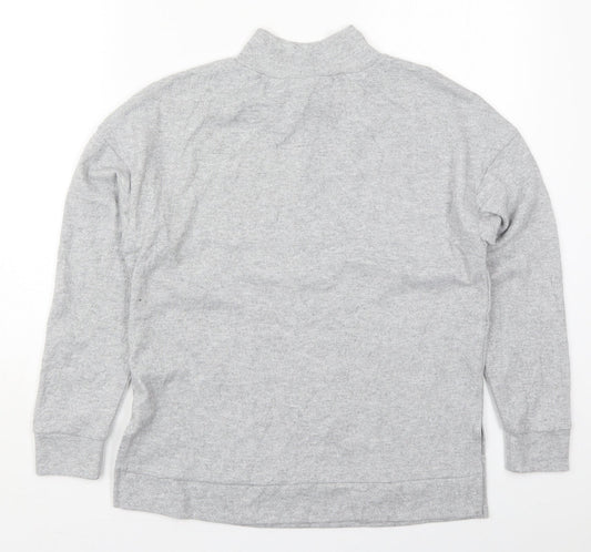 Marks and Spencer Womens Grey Polyester Pullover Sweatshirt Size 8 Pullover