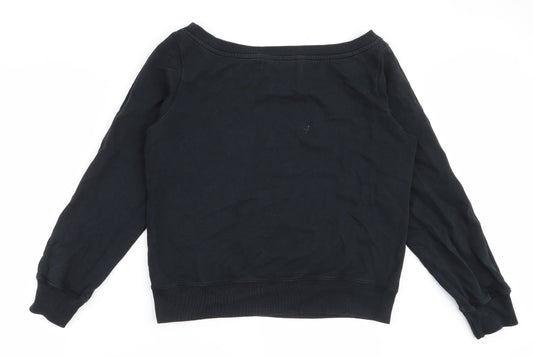 Aem Kei Womens Black 100% Cotton Pullover Sweatshirt Size L Pullover