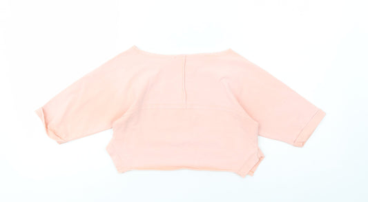 River Island Girls Pink Cotton Pullover Sweatshirt Size 5-6 Years Pullover - California