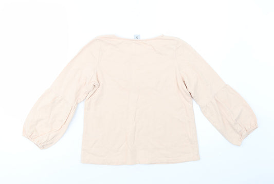 TU Girls Pink Cotton Pullover Sweatshirt Size 8 Years Pullover - Love