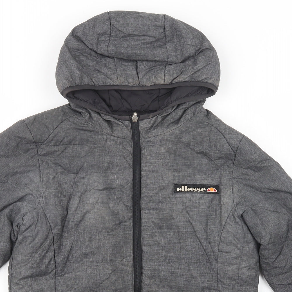 ellesse Womens Grey   Puffer Jacket Jacket Size 8  Zip