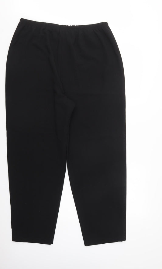 Roland Klein Womens Black Polyester Dress Pants Trousers Size 20 L30 in Regular