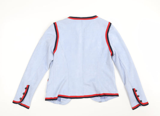 Chic & Jeune Womens Blue Jacket Size XL