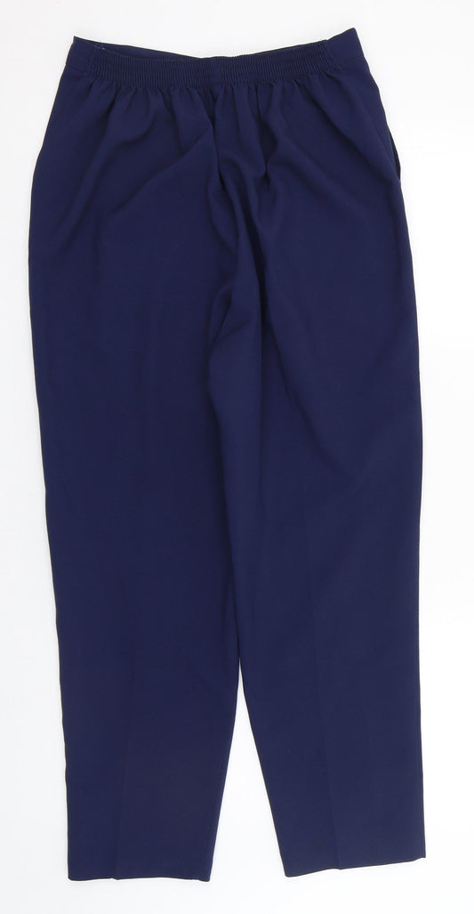Saira of Manchester Womens Blue Polyester Trousers Size 16 L26 in Regular